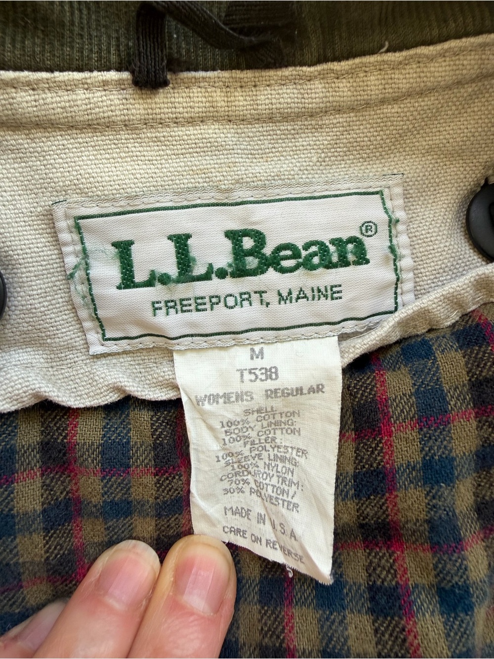 Vintage LL Bean Barn Jacket USA Medium - Picture 5 of 6